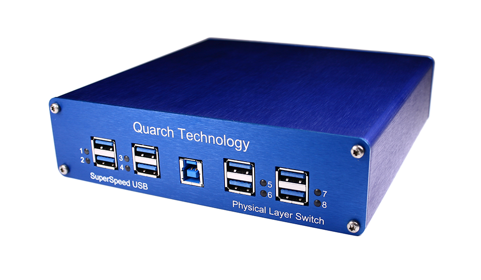 enhed frakke logo 1/8 Port USB 3.0 Switch - Quarch Technology