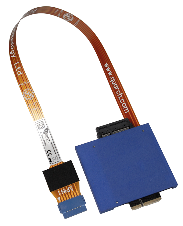 Gen5 PCIe EDSFF E3 x8 Power Injection Fixture - Quarch Technology
